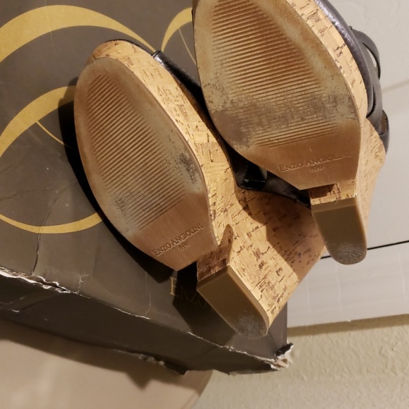 Enzo Angiolini Dossil wedge leather Sandals - Picture 7 of 8